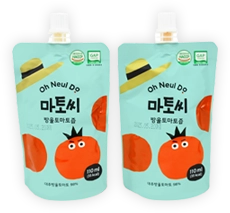 푸르메소셜팜 토마토즙 파우치 두 개
